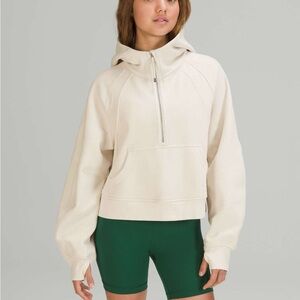 Lululemon Scuba Oversized Half-Zip Hoodie White Opal size medium/large
